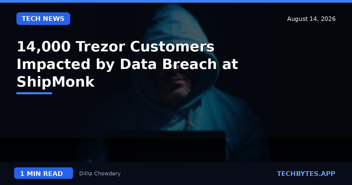 14,000 Trezor Customers Impacted by Data Breach at ShipMonk