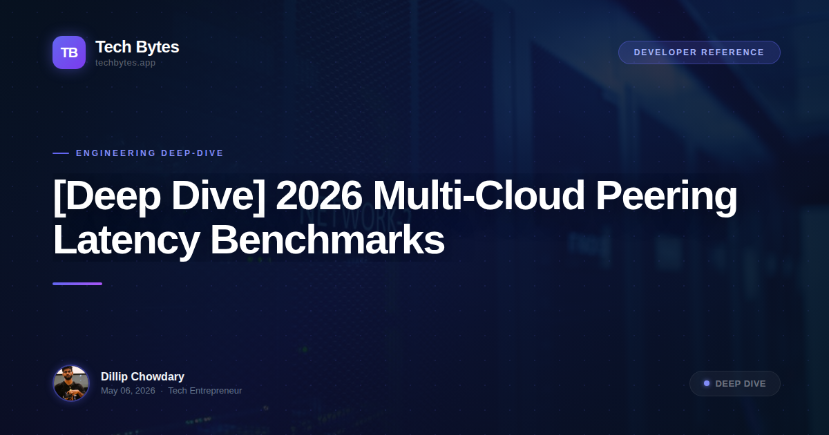[Deep Dive] 2026 Multi-Cloud Peering Latency Benchmarks
