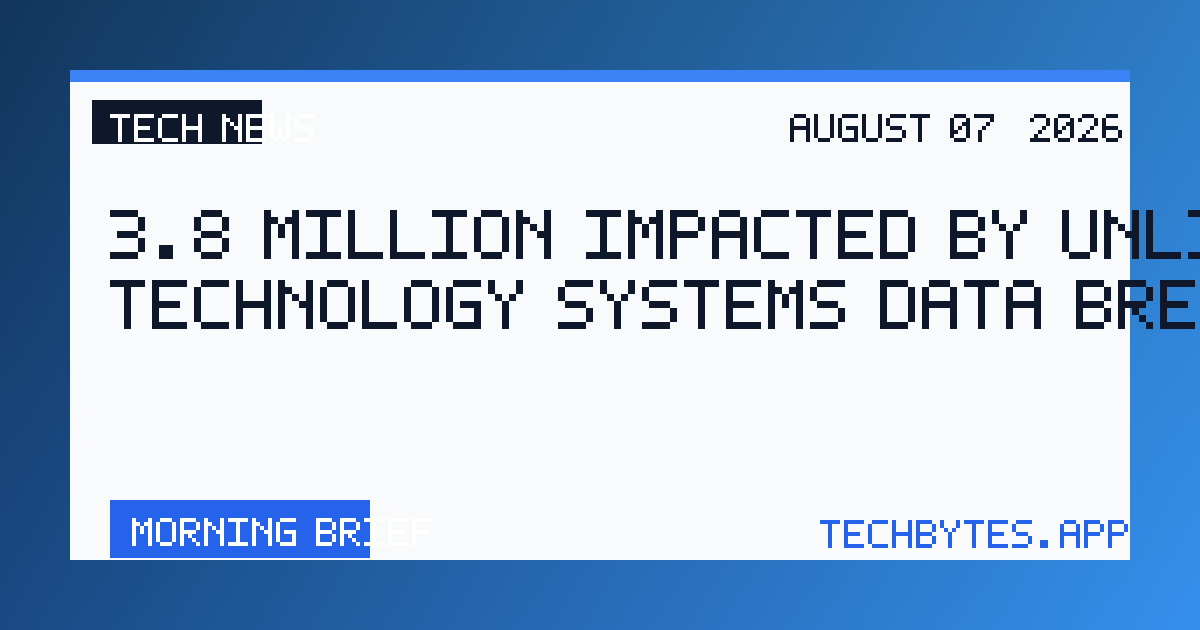3.8 Million Impacted by Unlimited Technology Systems Data Breach