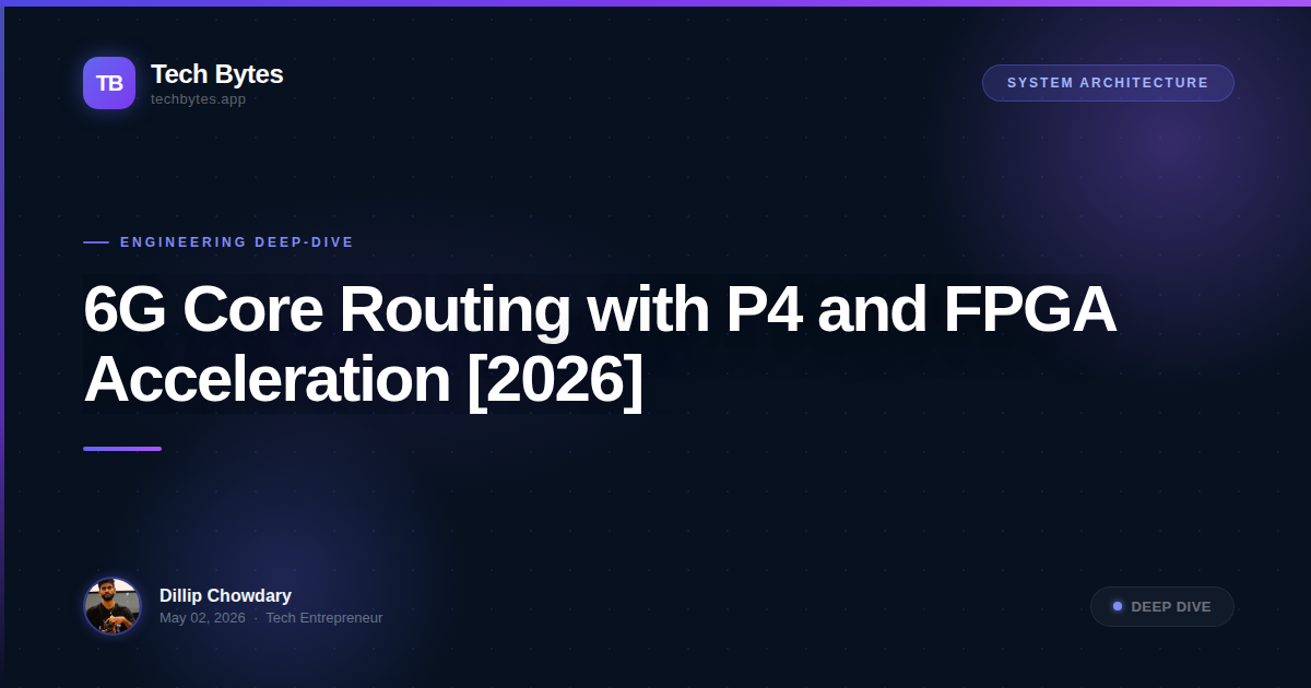 6G Core Routing with P4 and FPGA Acceleration [2026]