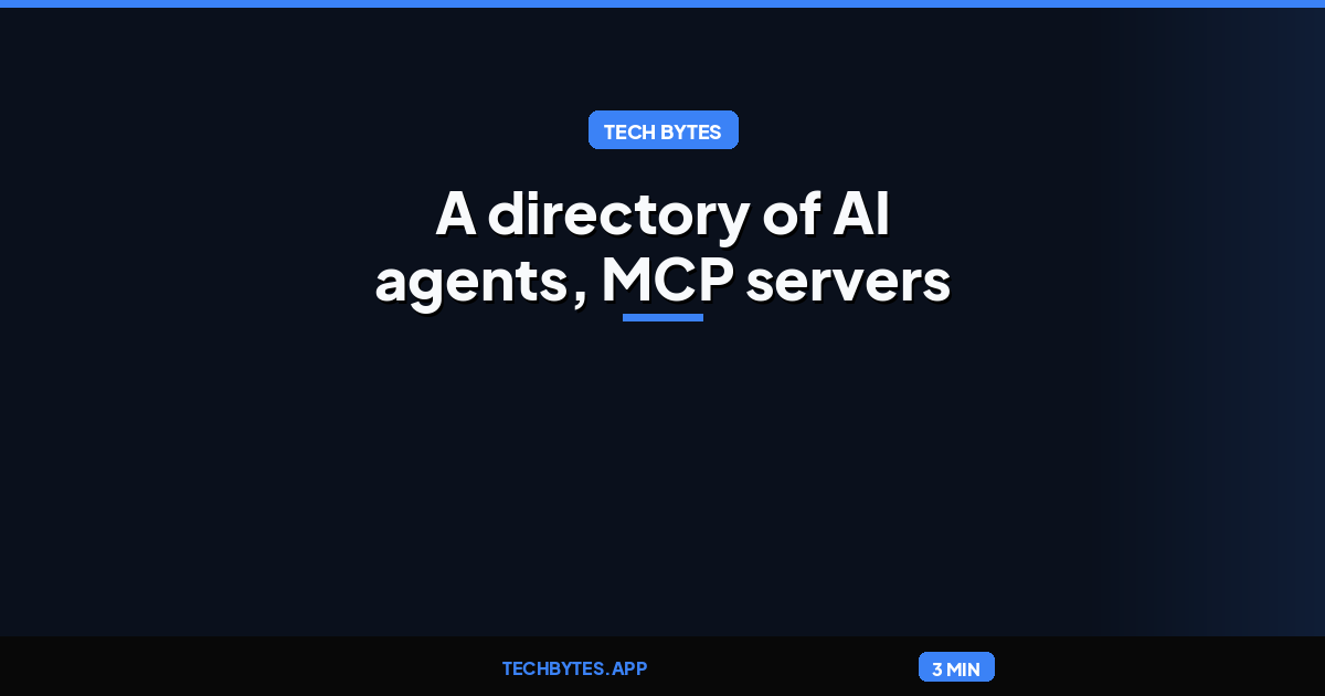 A directory of AI agents, MCP servers and agent skills, cross-linked