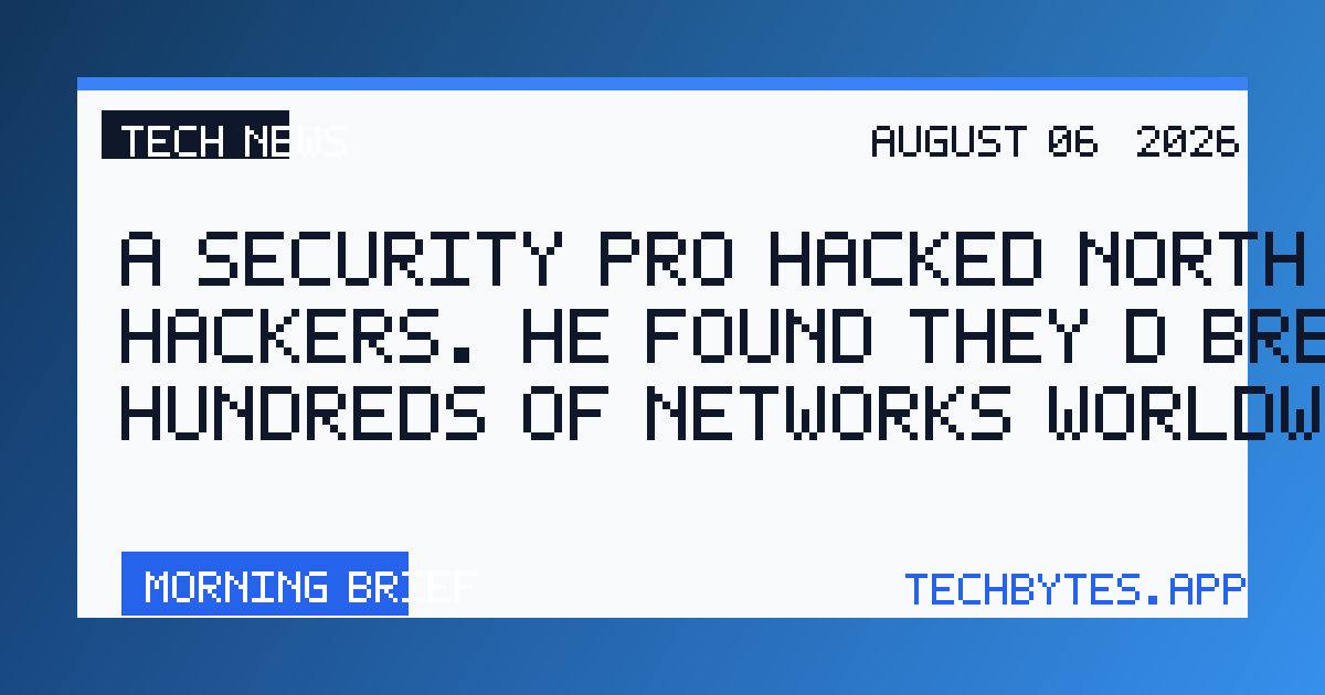 A Security Pro Hacked North Korean Hackers. He Found They’d Breached Hundreds of Networks Worldwide