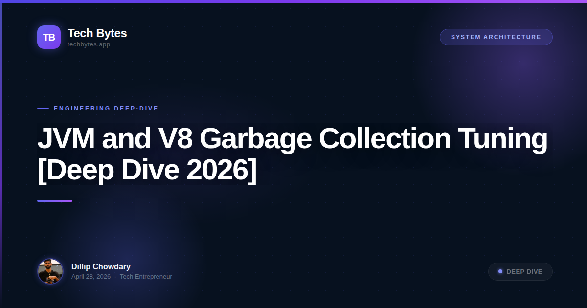 JVM and V8 Garbage Collection Tuning [Deep Dive 2026]