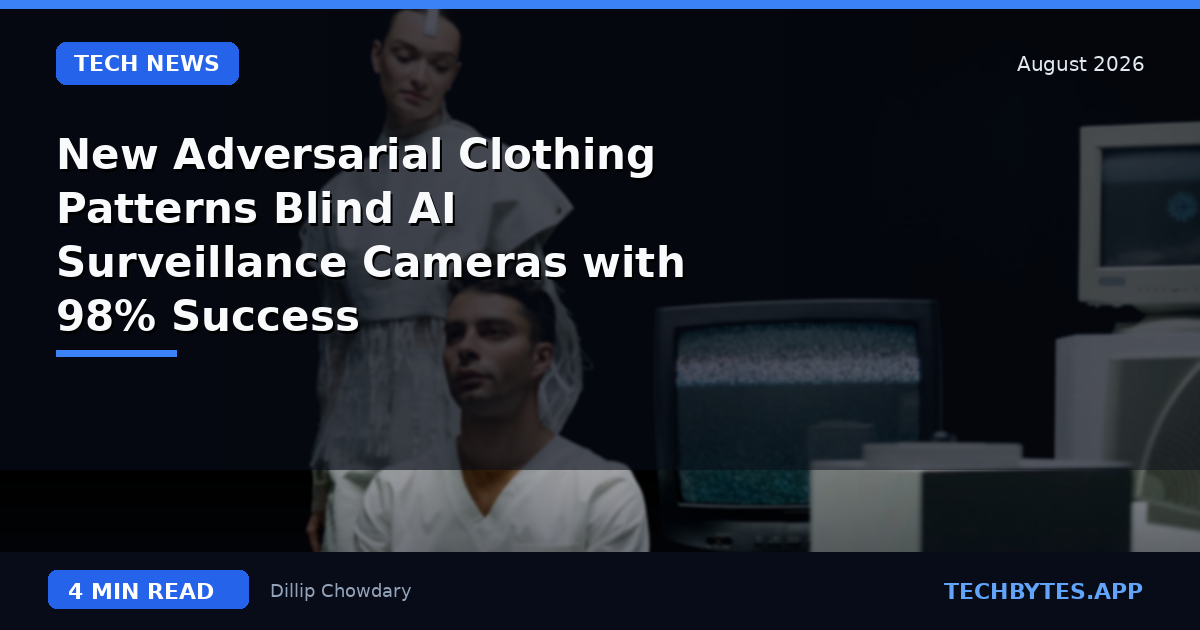 New Adversarial Clothing Patterns Blind AI Surveillance Cameras with 98% Success