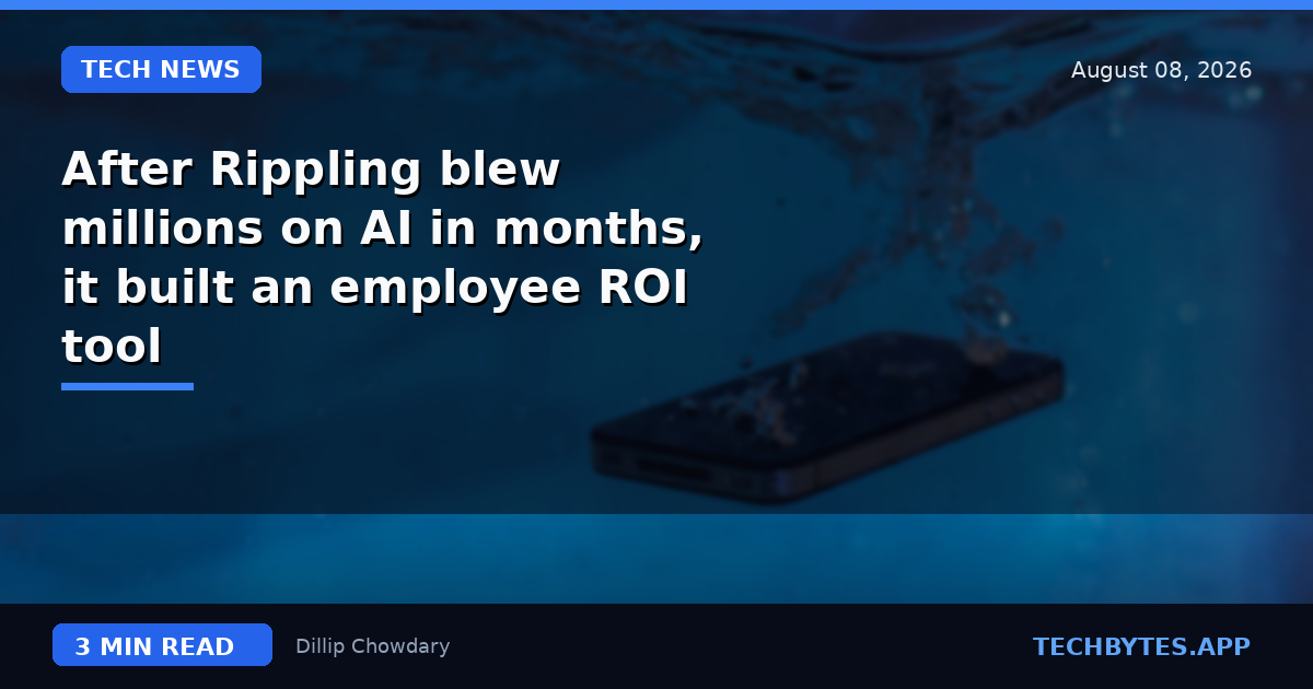 After Rippling blew millions on AI in months, it built an employee ROI tool