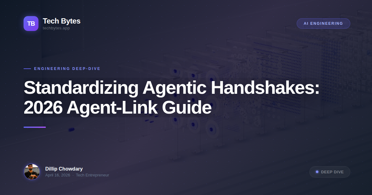 Standardizing Agentic Handshakes: 2026 Agent-Link Guide
