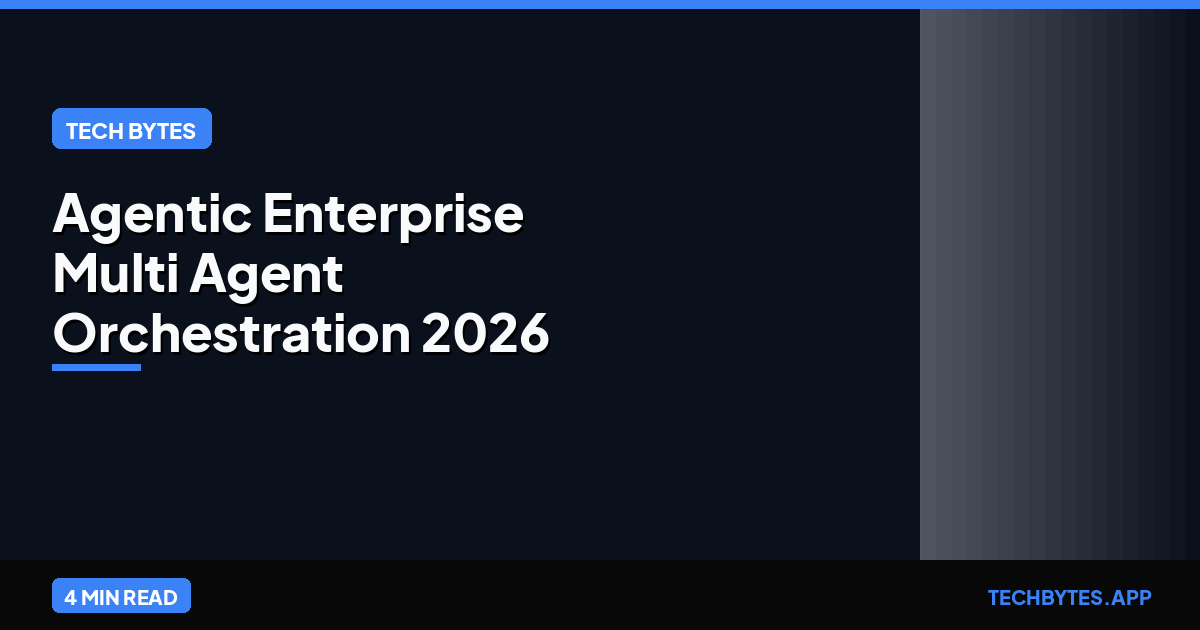 The Agentic Enterprise: Why 2026 is the Year of Shared AI…