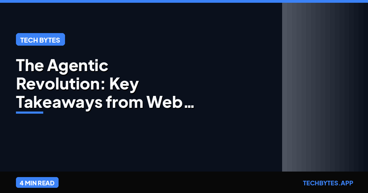 The Agentic Revolution: Key Takeaways from Web Summit Vancouver
