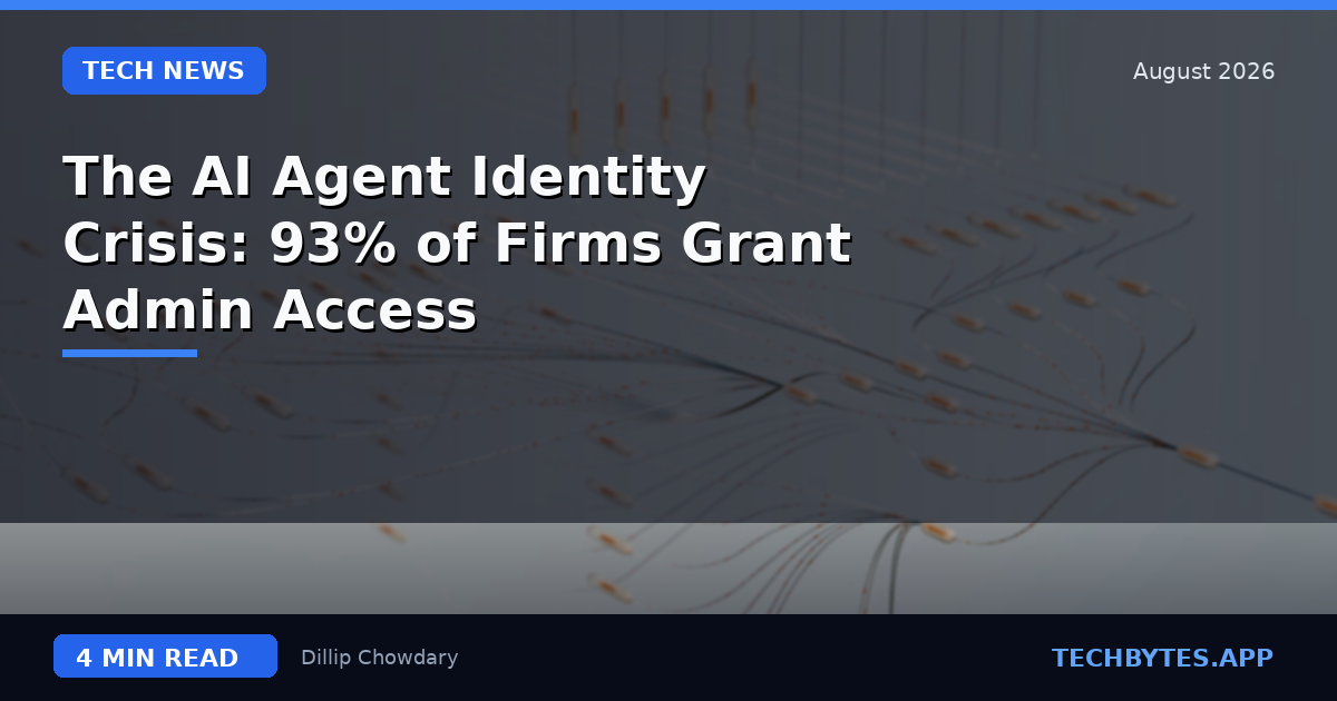 The AI Agent Identity Crisis: 93% of Firms Grant Admin Access