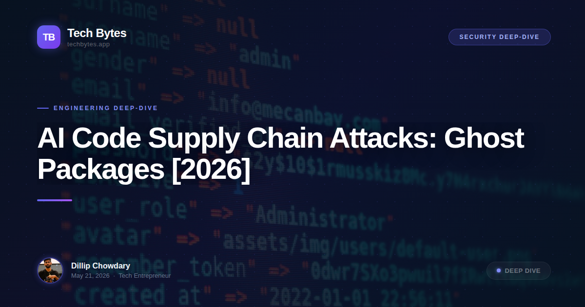 AI Code Supply Chain Attacks: Ghost Packages [2026]