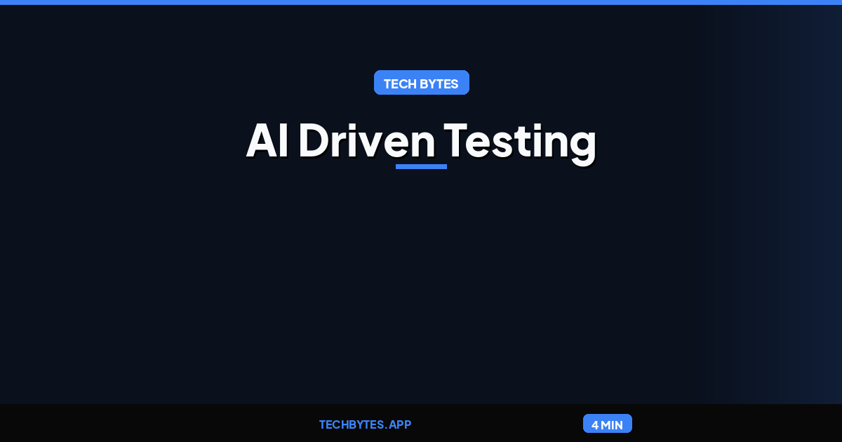 AI Driven Testing