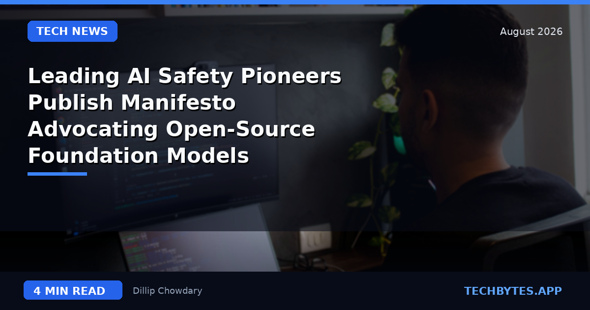 Leading AI Safety Pioneers Publish Manifesto Advocating Open-Source Foundation Models