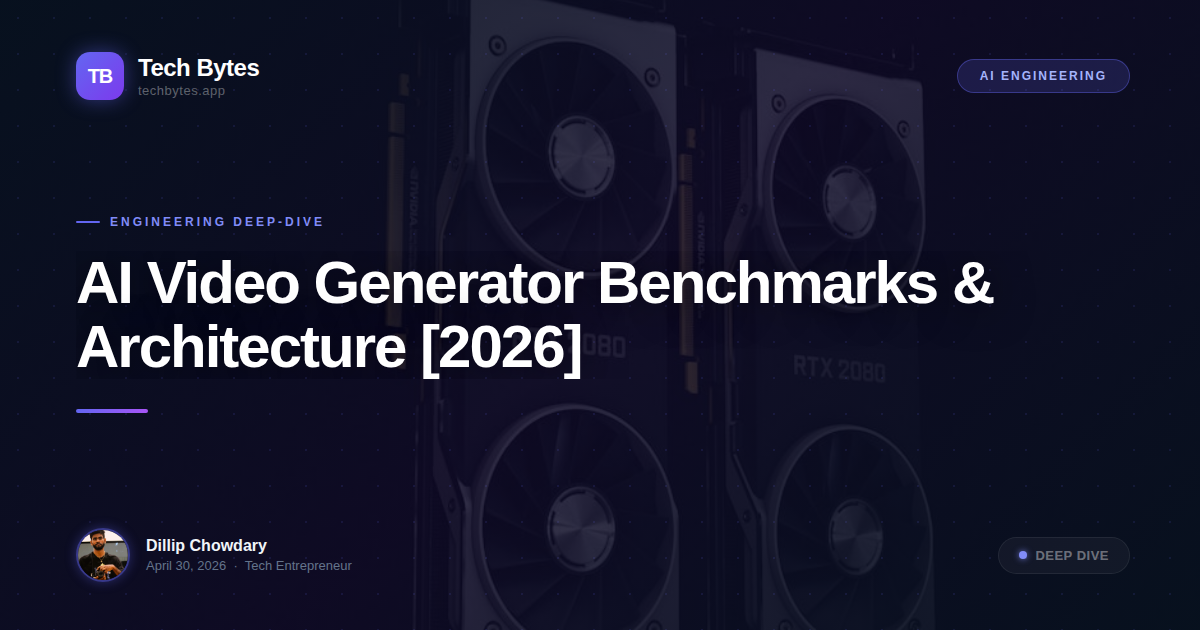 AI Video Generator Benchmarks & Architecture [2026]