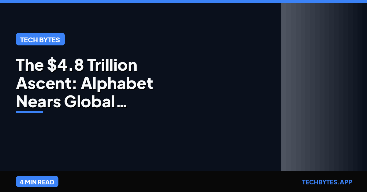 The $4.8 Trillion Ascent: Alphabet Nears Global Market Cap Crown