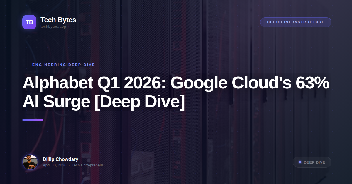 Alphabet Q1 2026: Google Cloud's 63% AI Surge [Deep Dive]