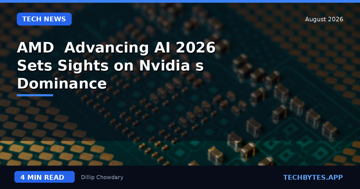 AMD 'Advancing AI 2026' Sets Sights on Nvidia's Dominance