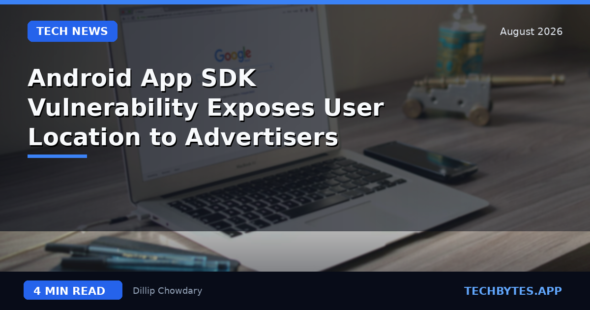 Android App SDK Vulnerability Exposes User Location to Advertisers
