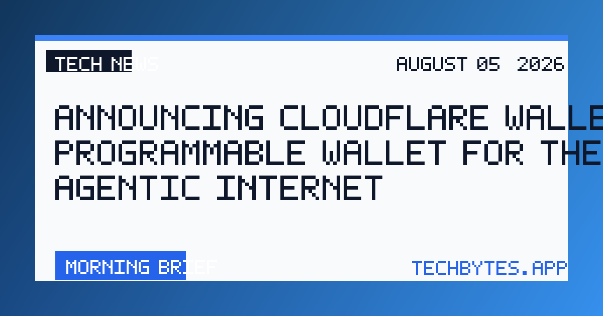 Announcing Cloudflare Wallets: the programmable wallet for the agentic Internet