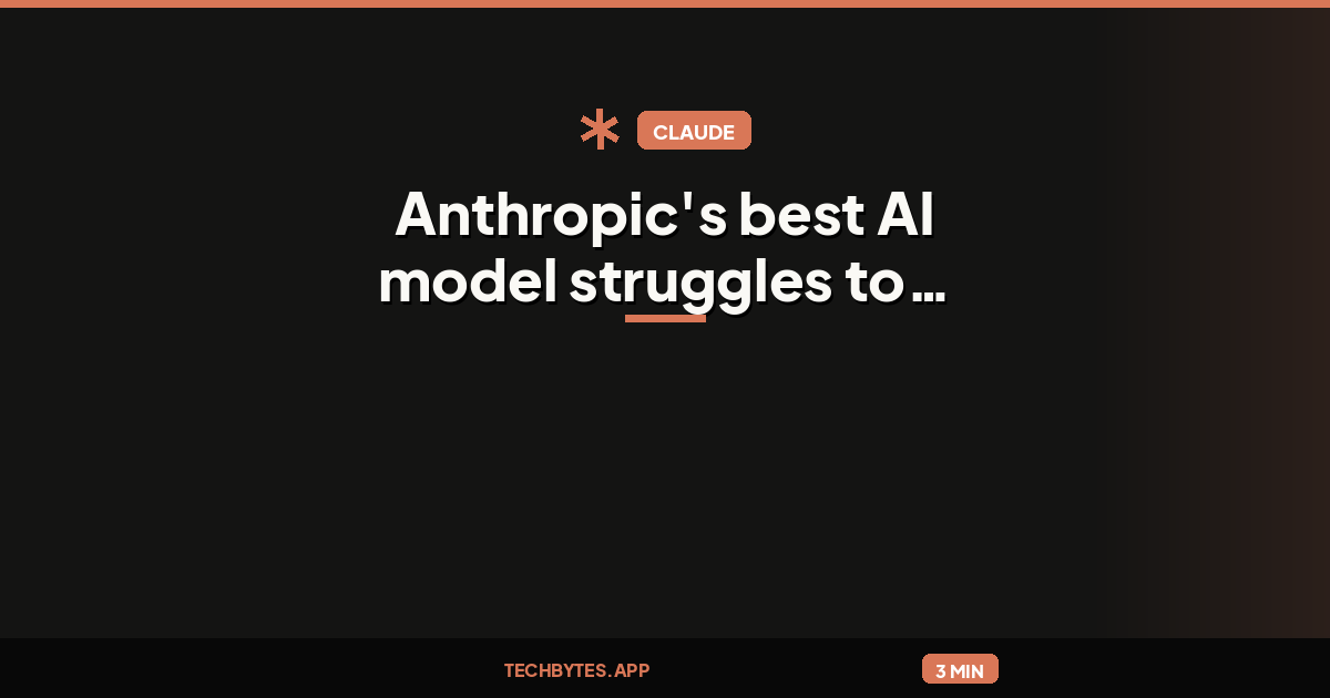 Anthropic's best AI model struggles to attract users as cheaper tools