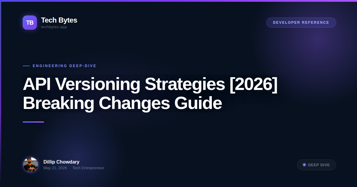 API Versioning Strategies [2026] Breaking Changes Guide