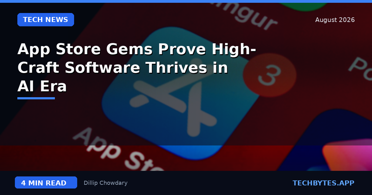 App Store Gems Prove High-Craft Software Thrives in AI Era