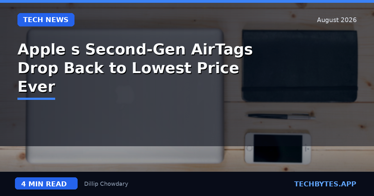 Apple's Second-Gen AirTags Drop Back to Lowest Price Ever