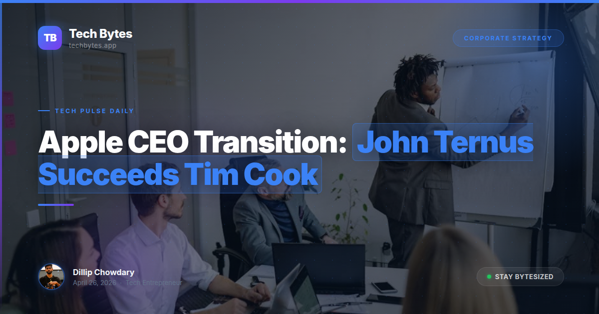 Apple CEO John Ternus