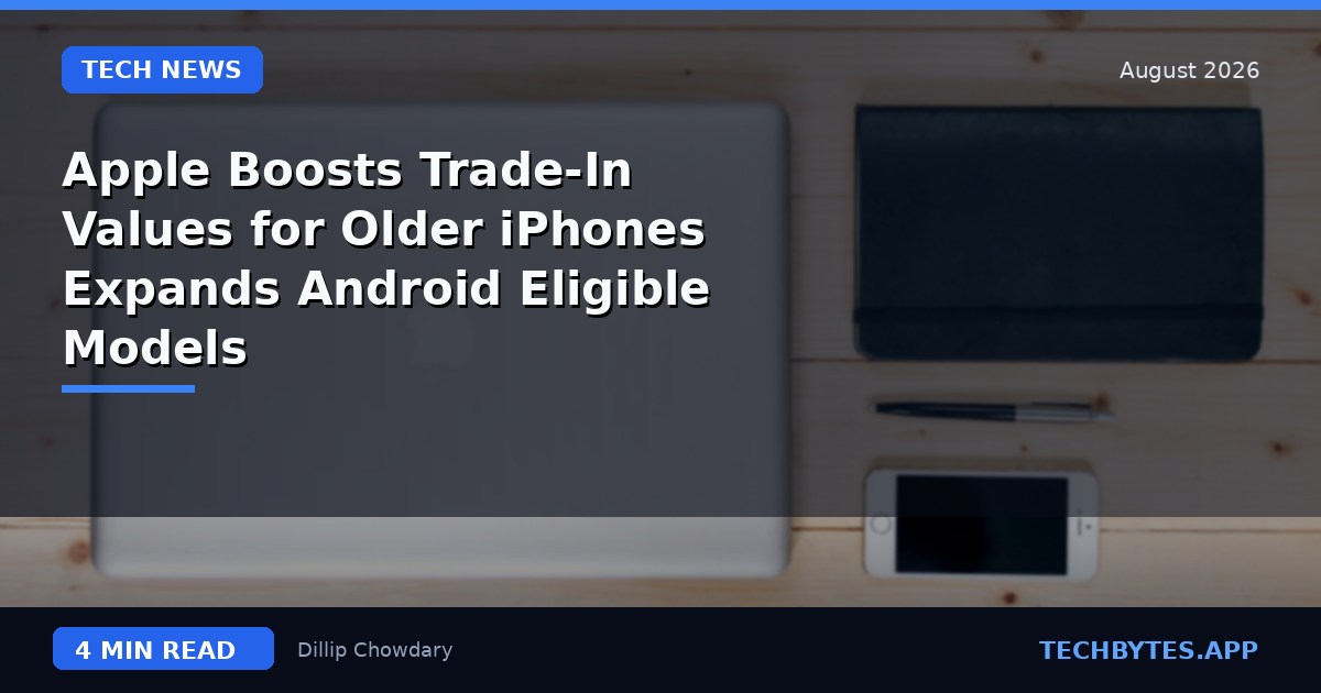 Apple Boosts Trade-In Values for Older iPhones & Expands Android Eligible Models