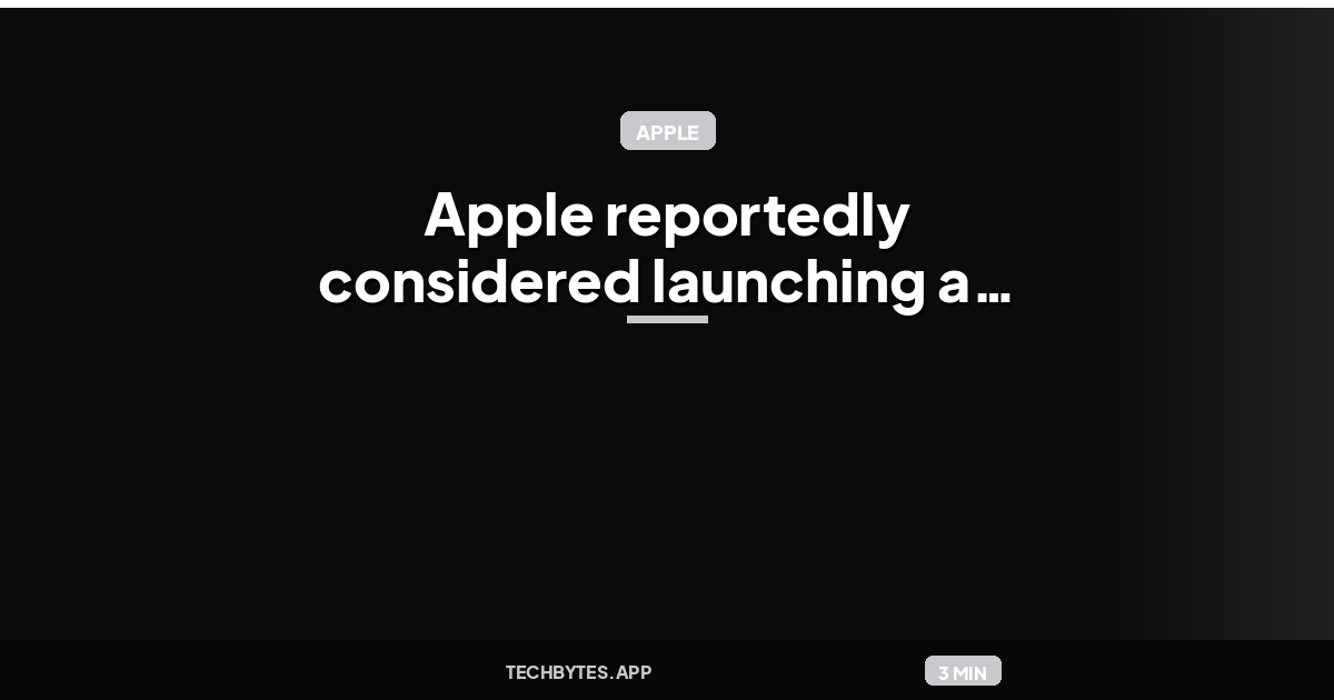 Apple reportedly considered launching a new Apple Pencil for iPhone