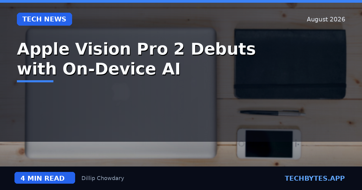 Apple Vision Pro 2 Debuts with On-Device AI