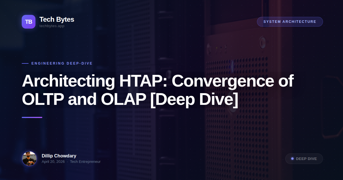 Architecting HTAP: Convergence of OLTP and OLAP [Deep Dive]