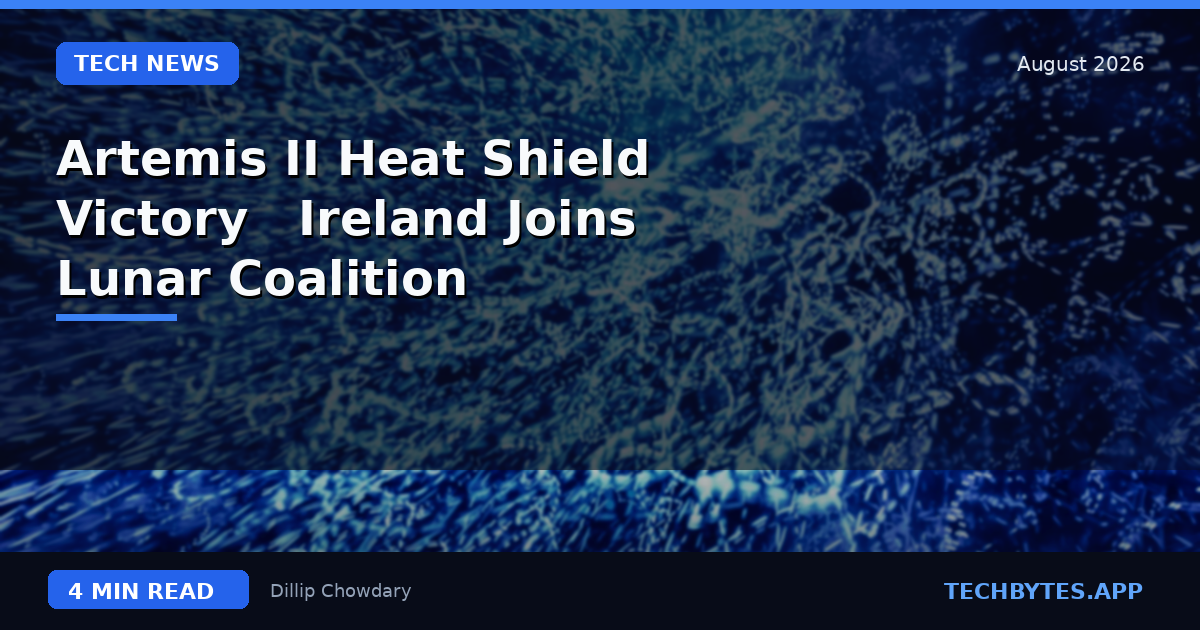 Artemis II Heat Shield Victory & Ireland Joins Lunar Coalition