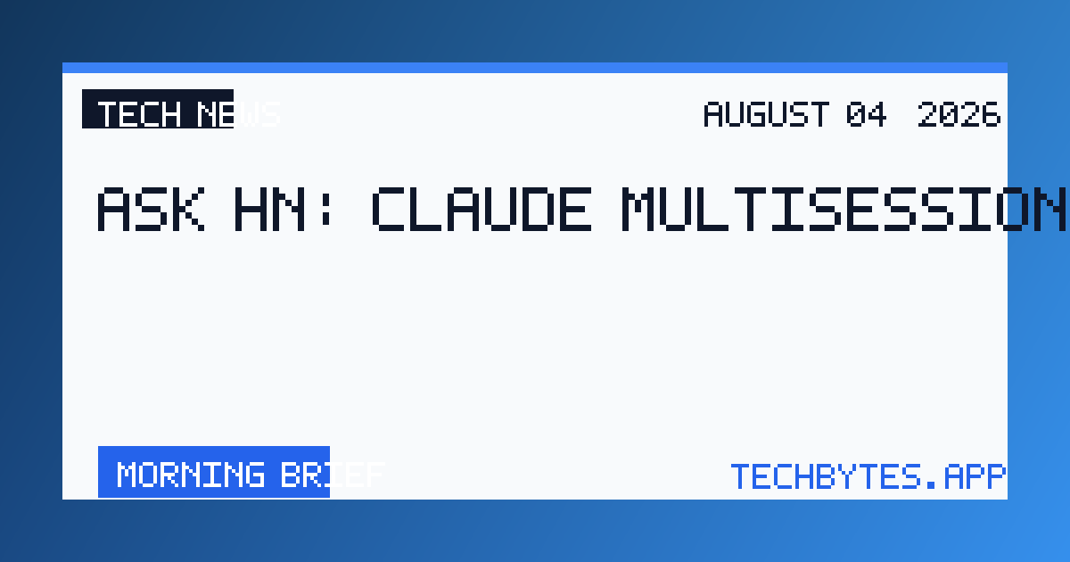 Ask HN: Claude multisession