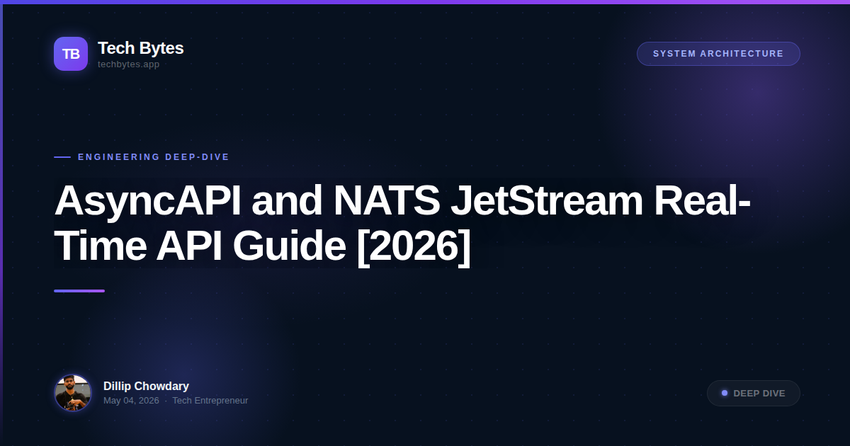 AsyncAPI and NATS JetStream Real-Time API Guide [2026]