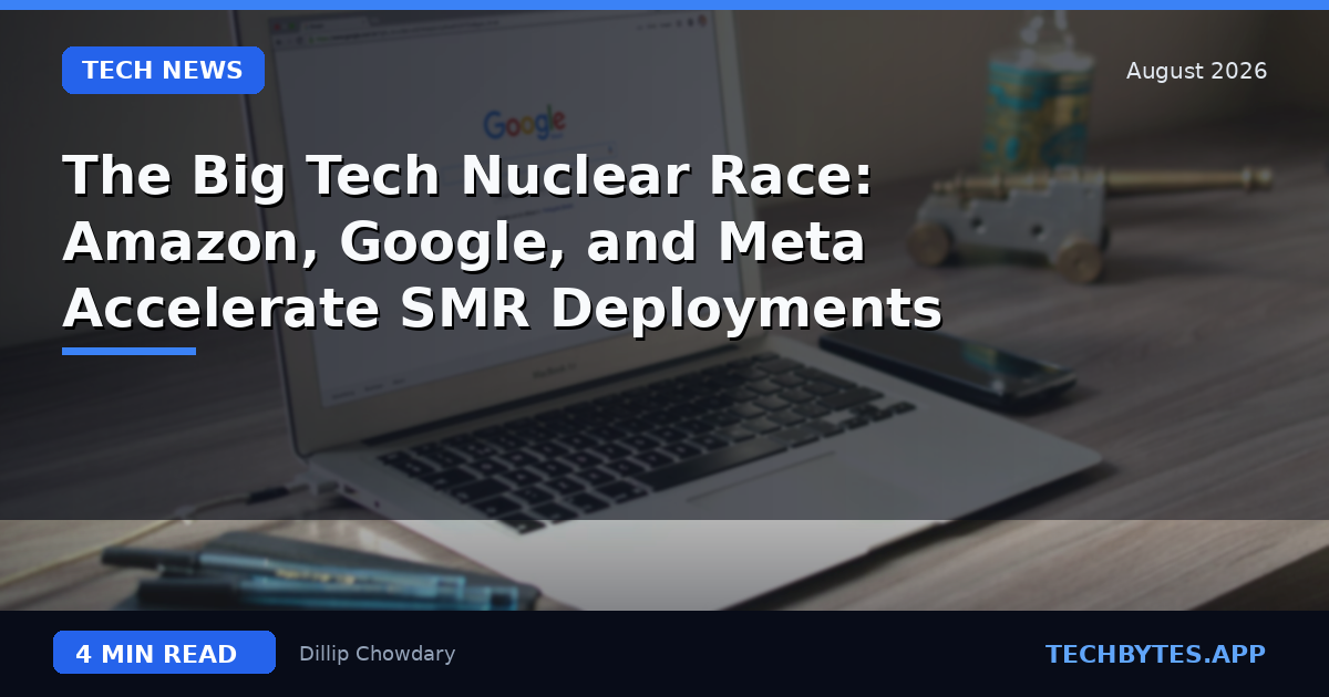 The Big Tech Nuclear Race: Amazon, Google, and Meta Accelerate SMR Deployments