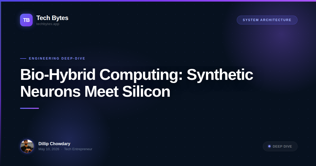Bio-Hybrid Computing: Synthetic Neurons Meet Silicon