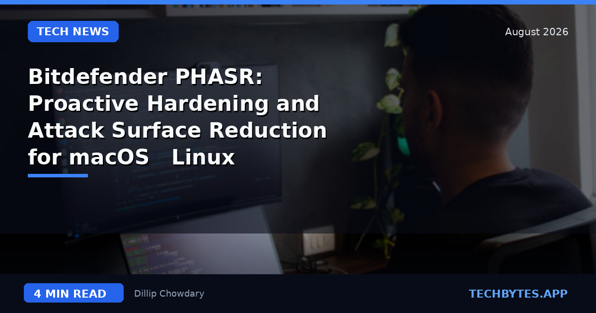 Bitdefender PHASR: Proactive Hardening and Attack Surface Reduction for macOS & Linux