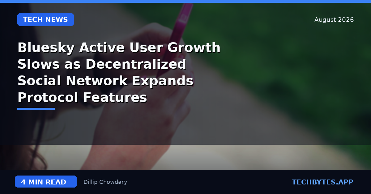 Bluesky Active User Growth Slows as Decentralized Social Network Expands Protocol Features
