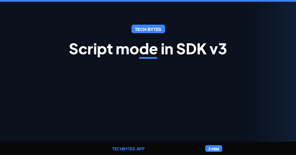 Bring your own model with Amazon SageMaker AI: Script mode in SDK v3