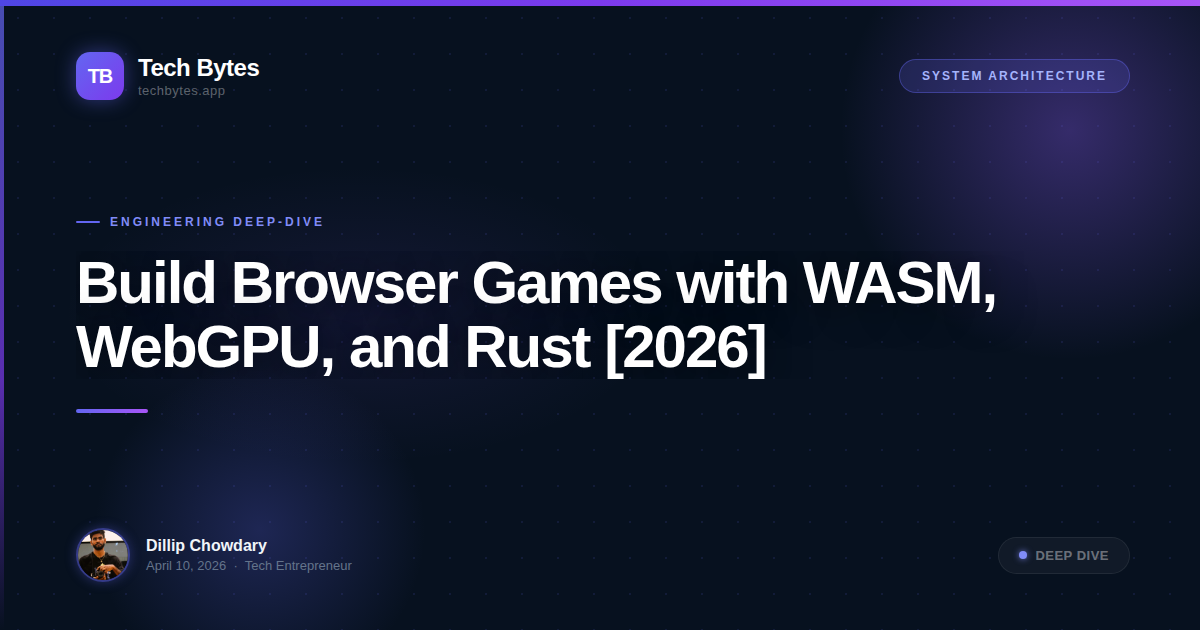 Build Browser Games with WASM, WebGPU, and Rust [2026]