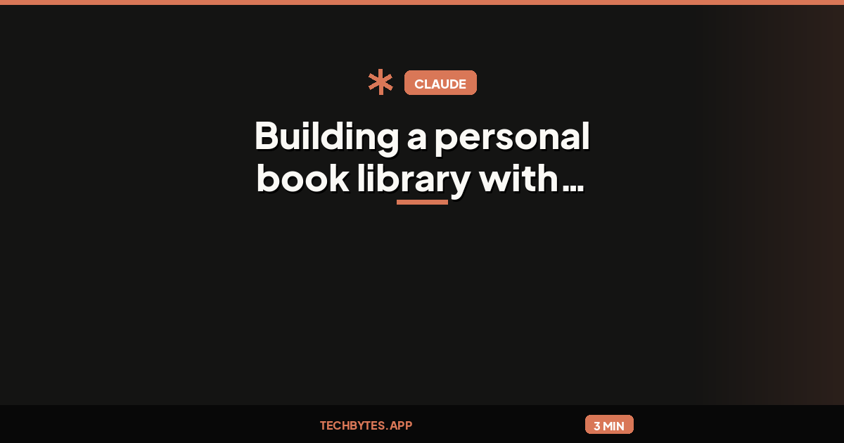 Building a personal book library with NotebookLM and Claude Code