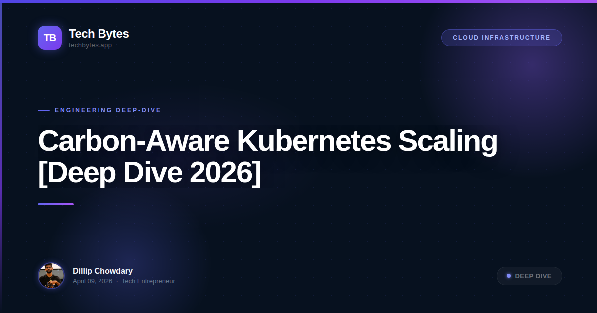 Carbon-Aware Kubernetes Scaling [Deep Dive 2026]