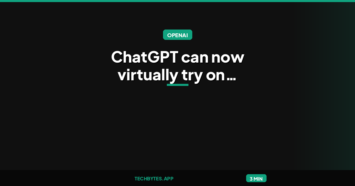 ChatGPT can now virtually try on clothes for you