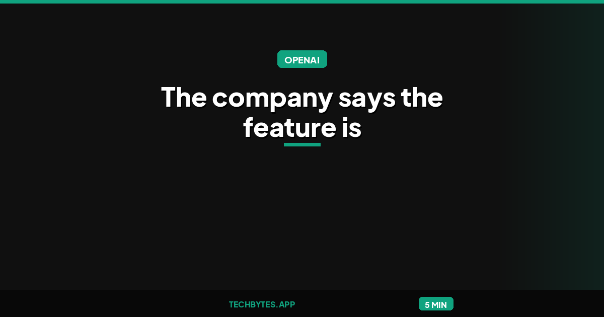 ChatGPT now lets you lock your chats: The company says the feature is