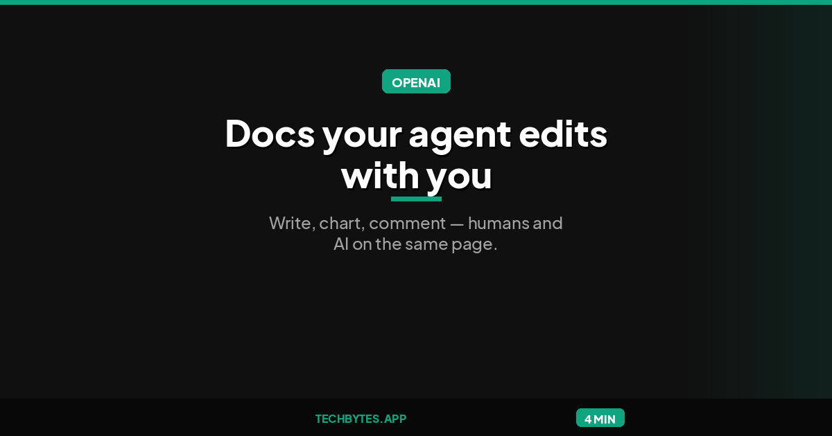 ChatGPT Pages and Slides Bring Real-Time Human-AI Co-Editing
