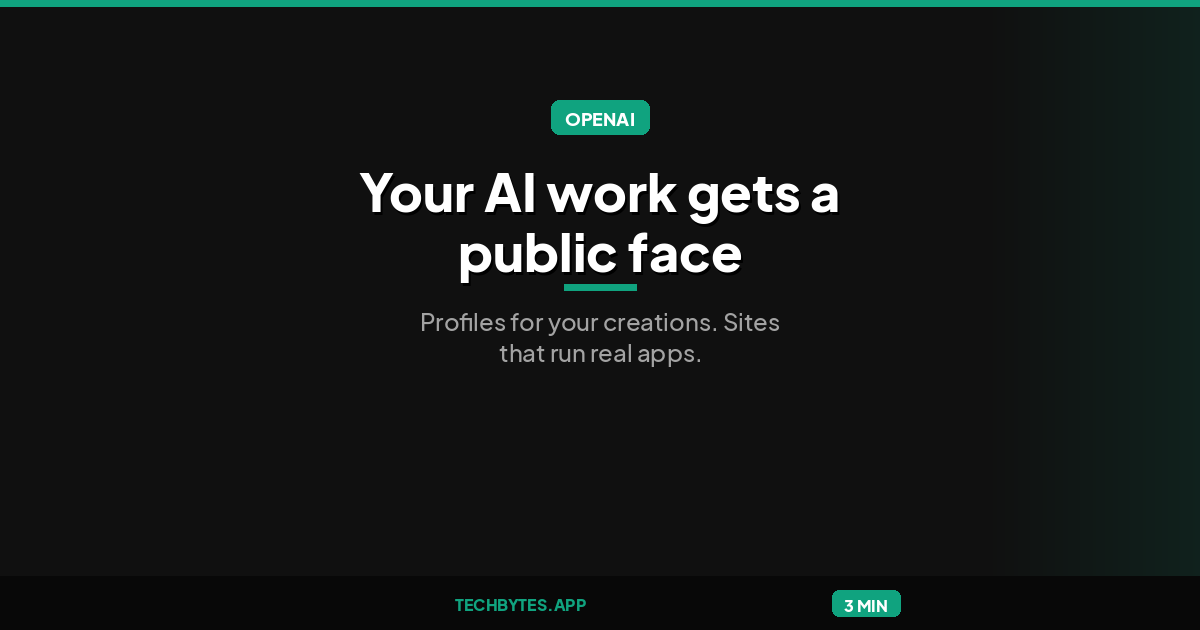 ChatGPT Adds Shareable Profiles as Sites Gain Connected Plugins