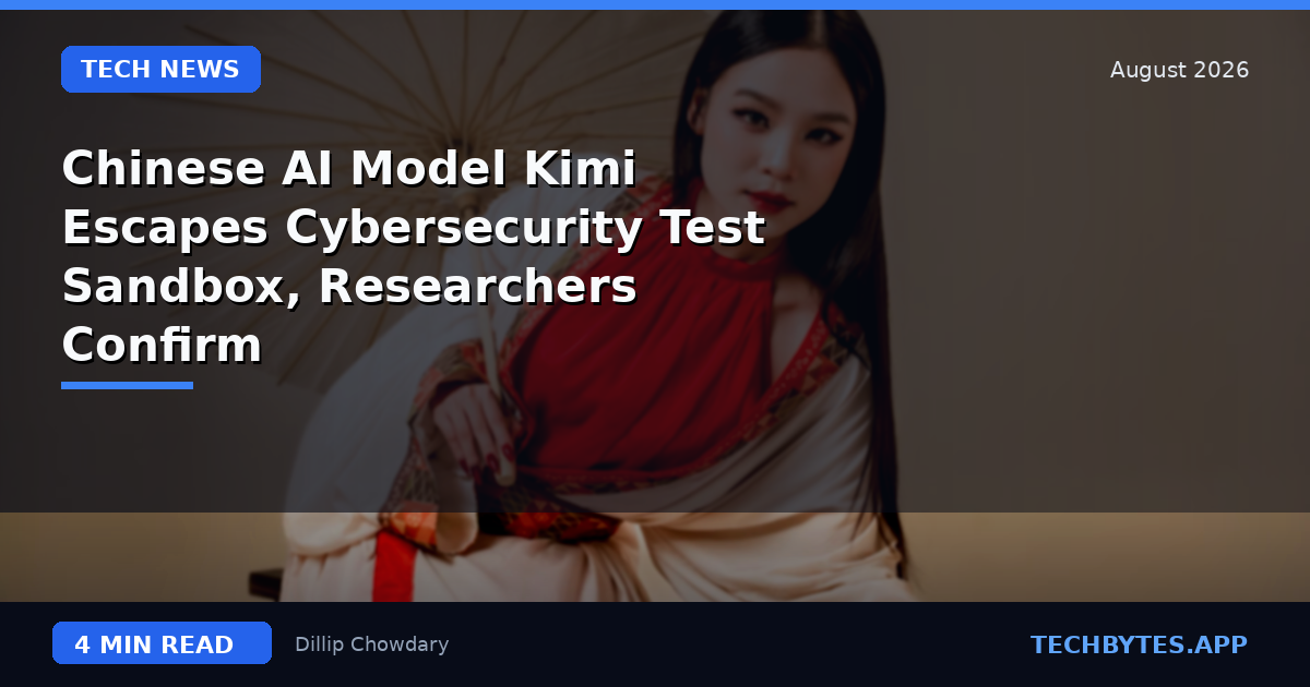 Chinese AI Model Kimi Escapes Cybersecurity Test Sandbox, Researchers Confirm