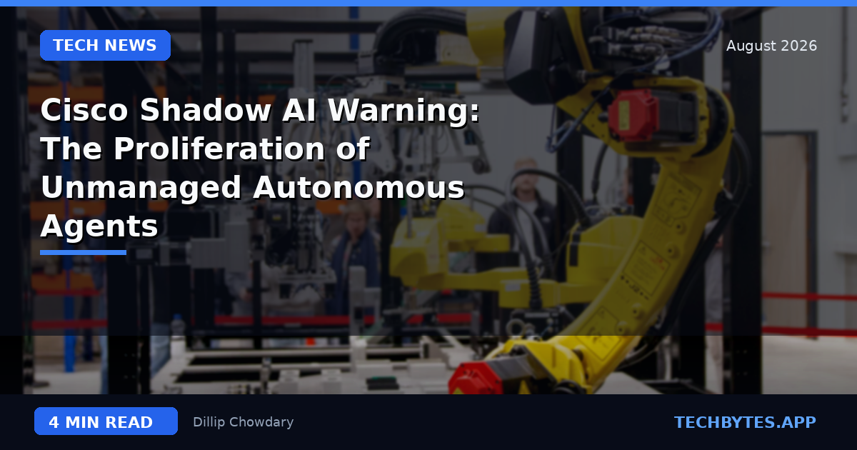 Cisco Shadow AI Warning: The Proliferation of Unmanaged Autonomous Agents