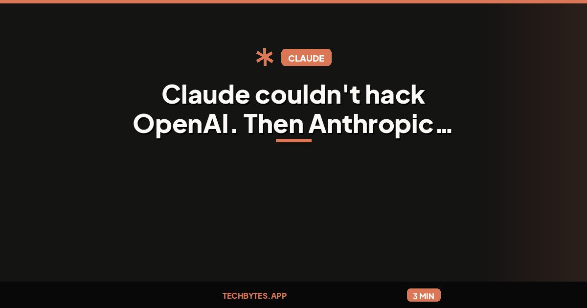 Claude couldn't hack OpenAI. Then Anthropic shipped Opus 5