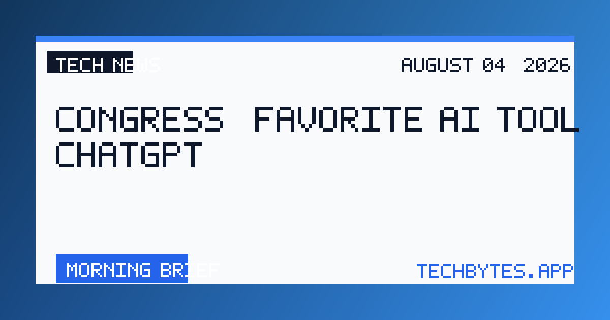 Congress’ favorite AI tool? ChatGPT